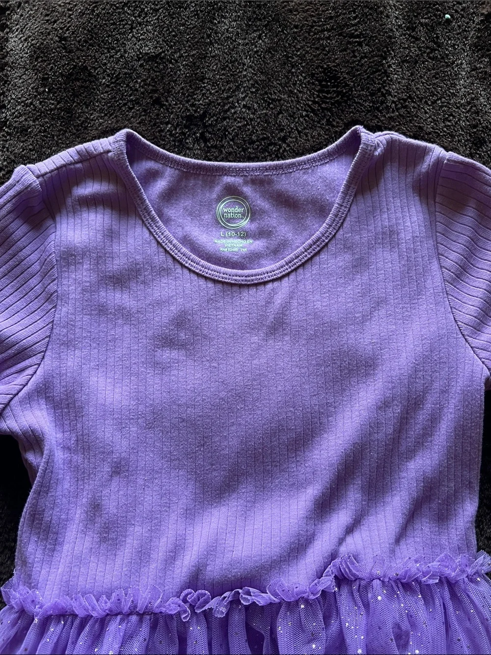 wonder nation Lavender Sparkle Tulle Dress